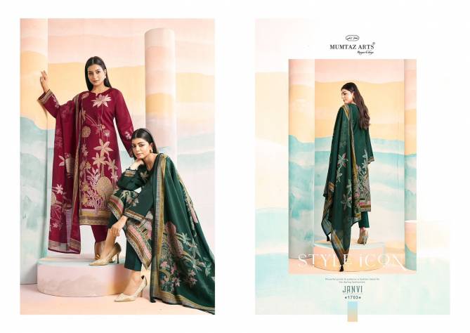 Janvi Vol 2 By Mumtaz Arts Muslin Digital Printed Dress Material Wholesale Market In Surat